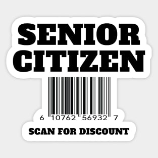 Senior Citizen Discount Sticker